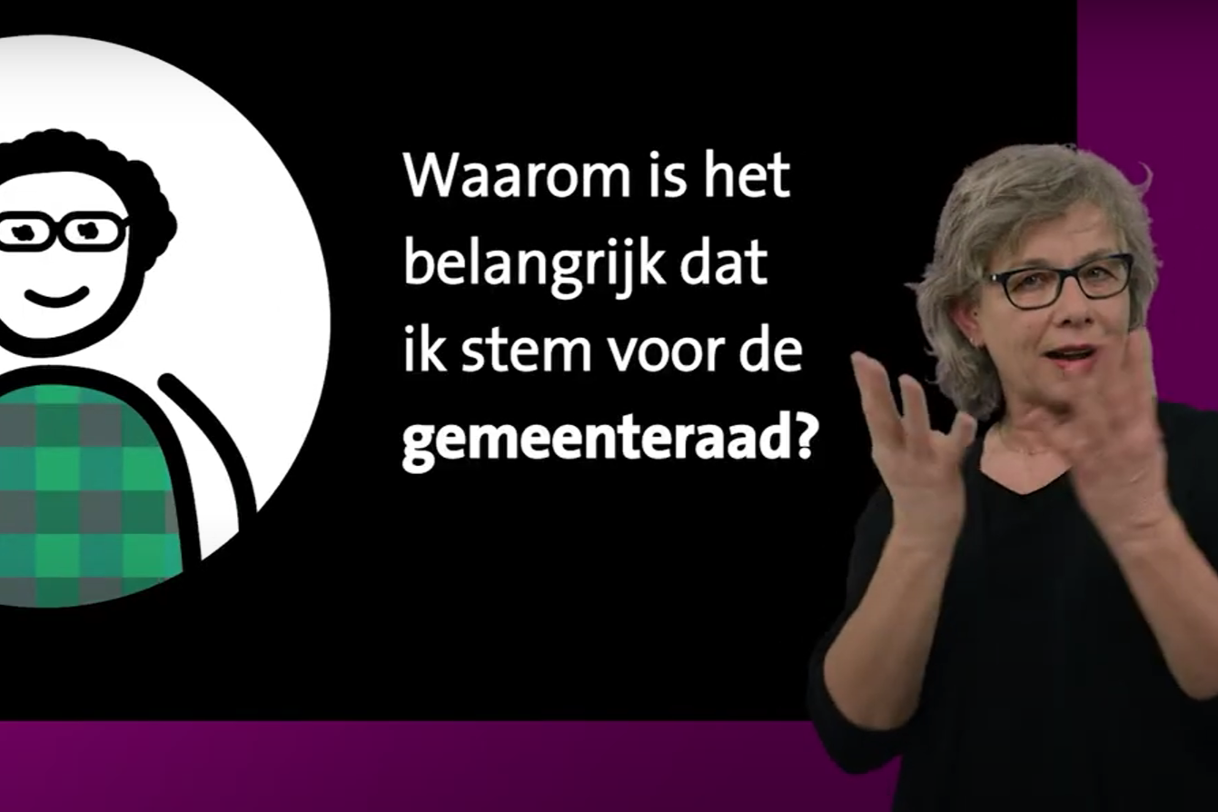 Video met tolk NGT: Waarom is het belangrijk dat ik stem?
