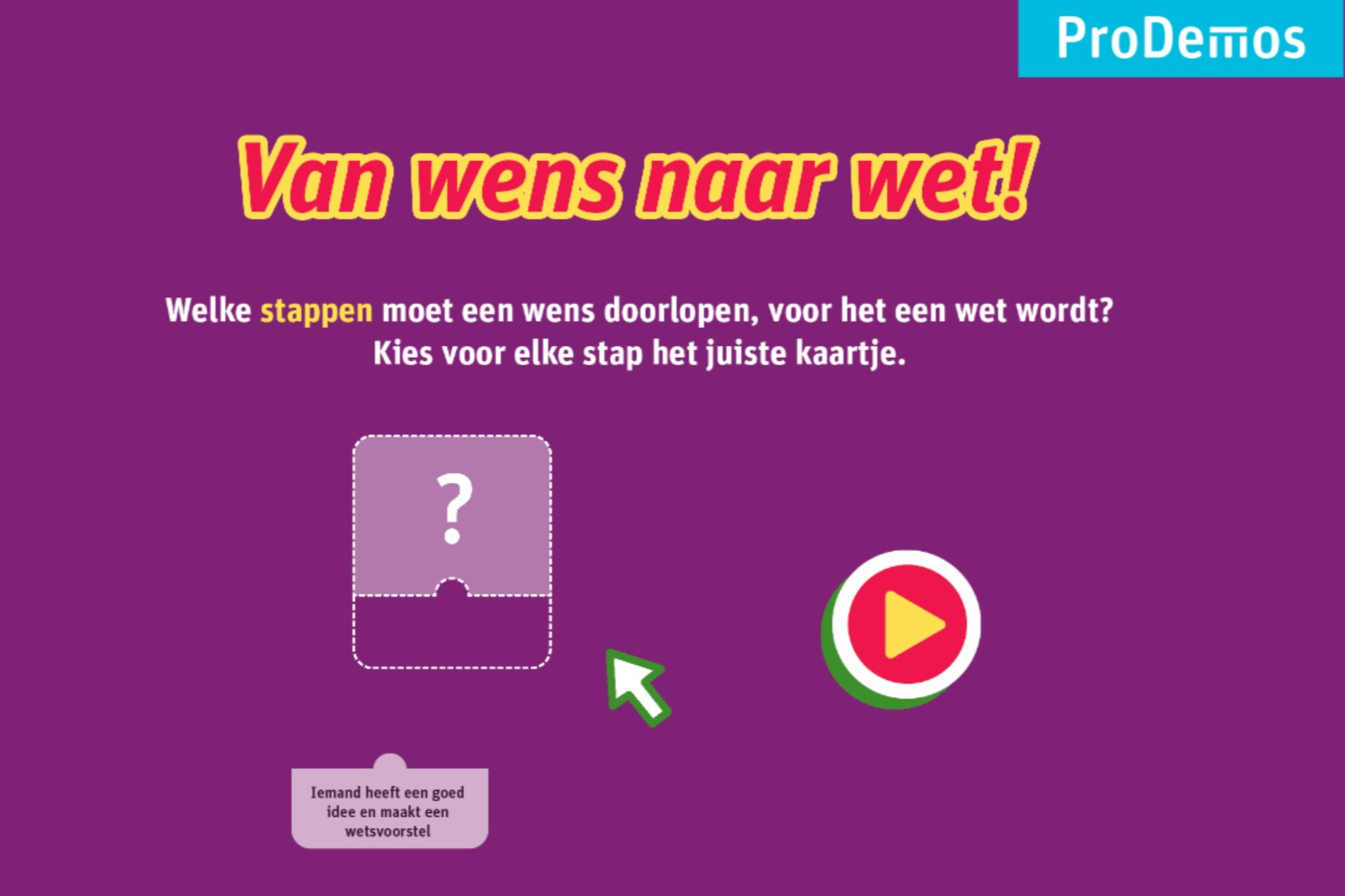 Van Wens naar Wet – Primair Onderwijs