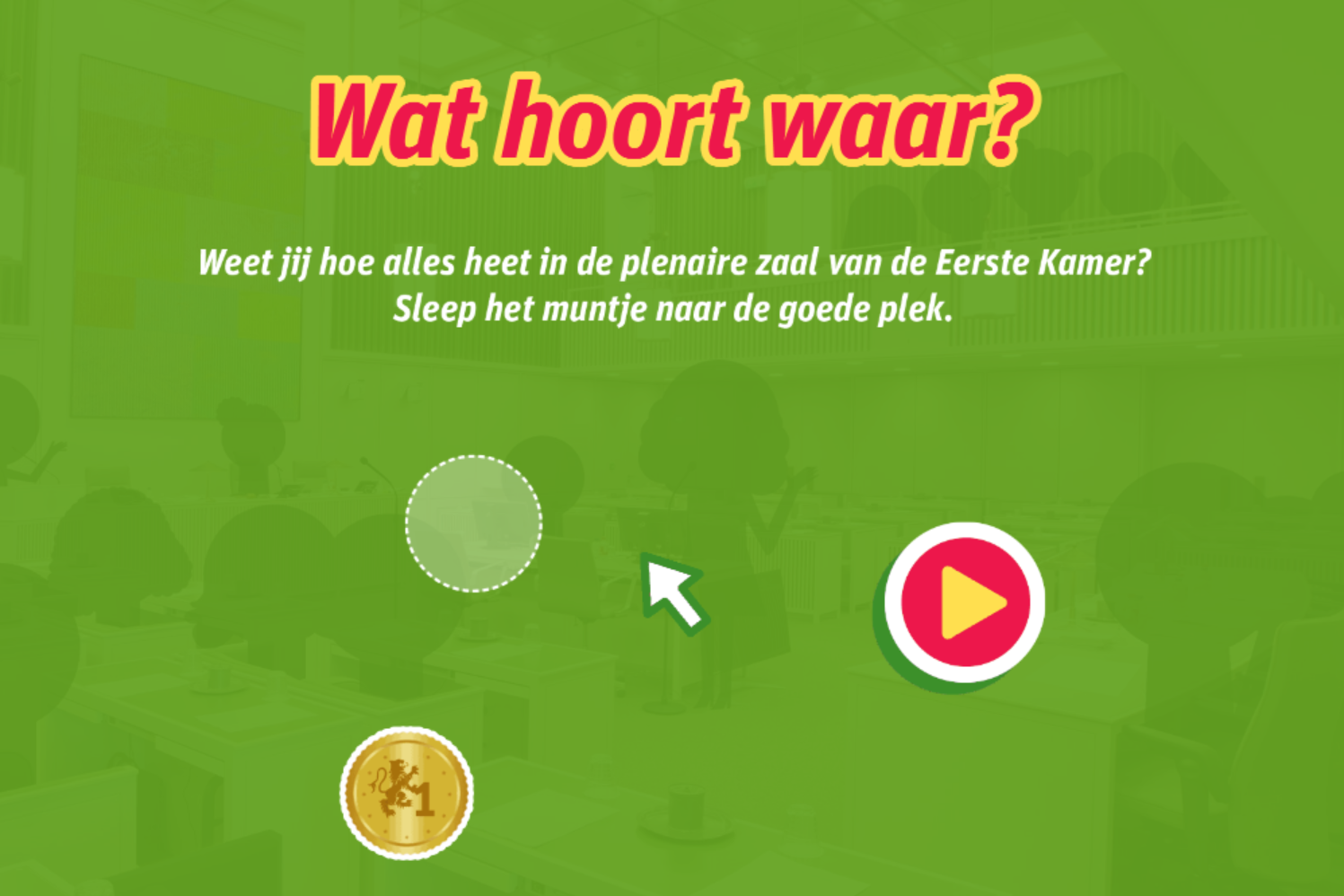 Wat hoort waar in de Eerste Kamer?