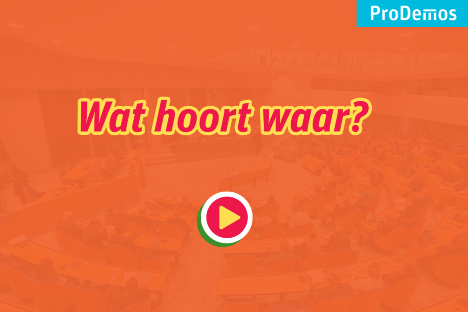 Wat hoort waar in de Tweede Kamer? – PO